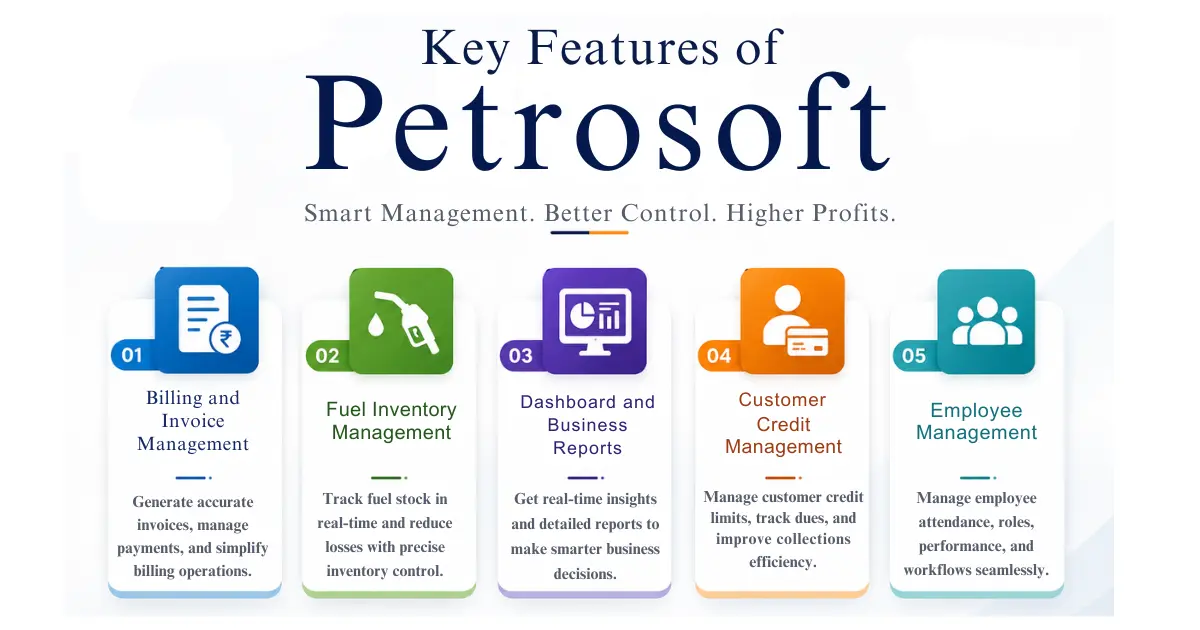 Key features of petrol pump billing software
